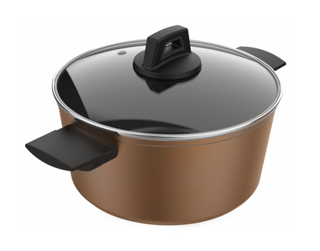 Garnek z kutego aluminium z pokrywką Taurus Stories 20cm KCK4120